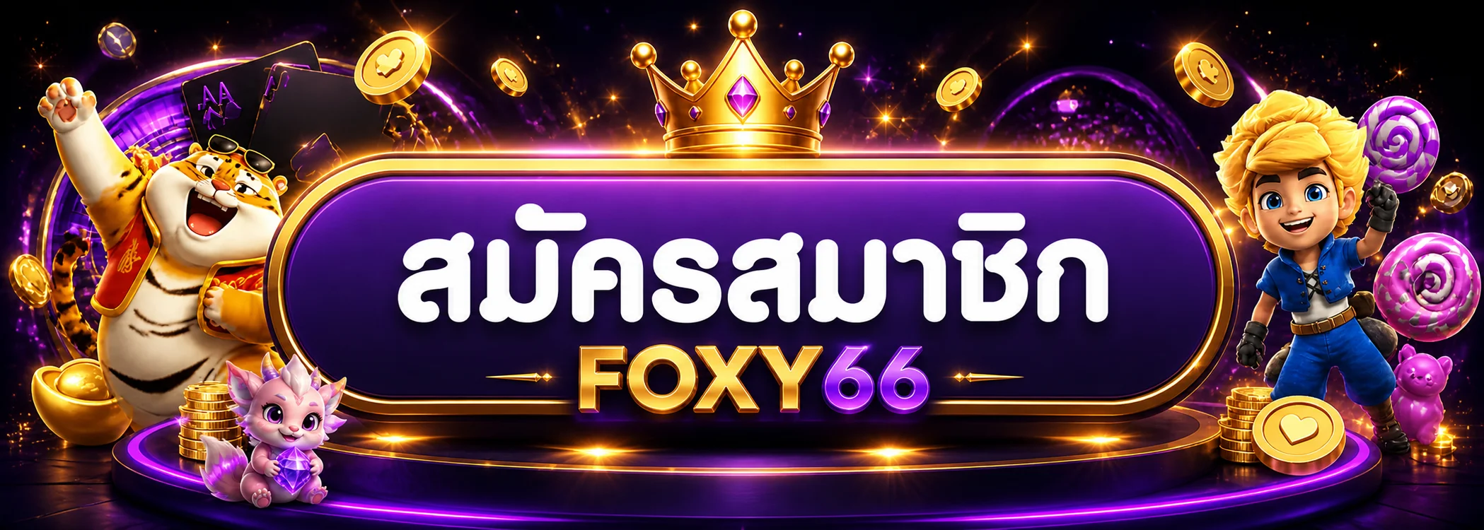 FOXY66 ทางเข้าและป้ายสมัครสมาชิก